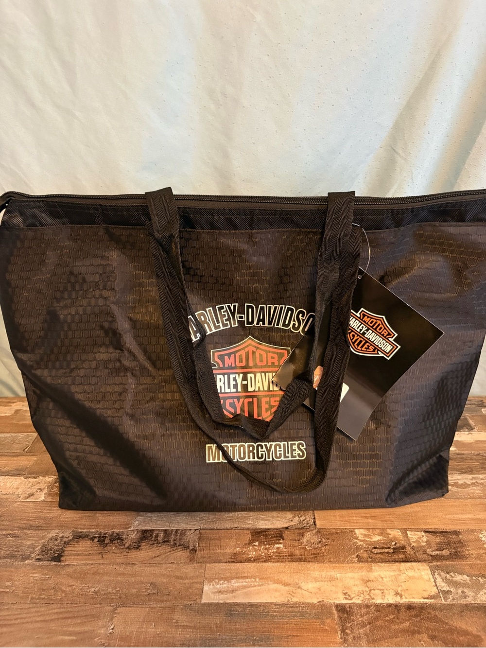 Harley-Davidson Black Duffel Bag with Patch Logo